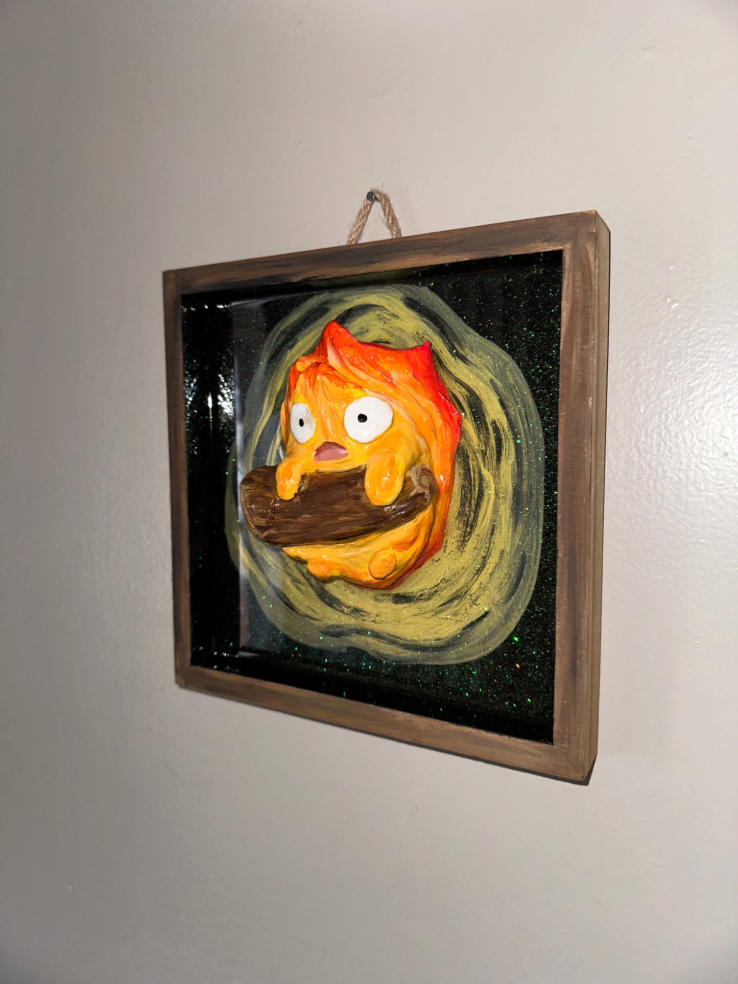 Calcifer wall art sculpture