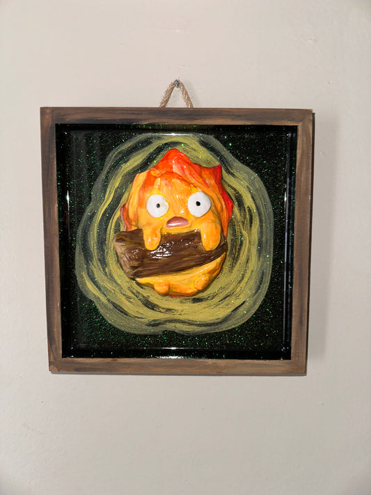 Calcifer wall art sculpture